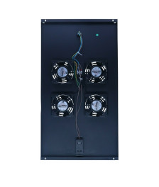 Lüftereinheit - Ventilator Paket mit 4 Ventilatoren und Thermostat gee
