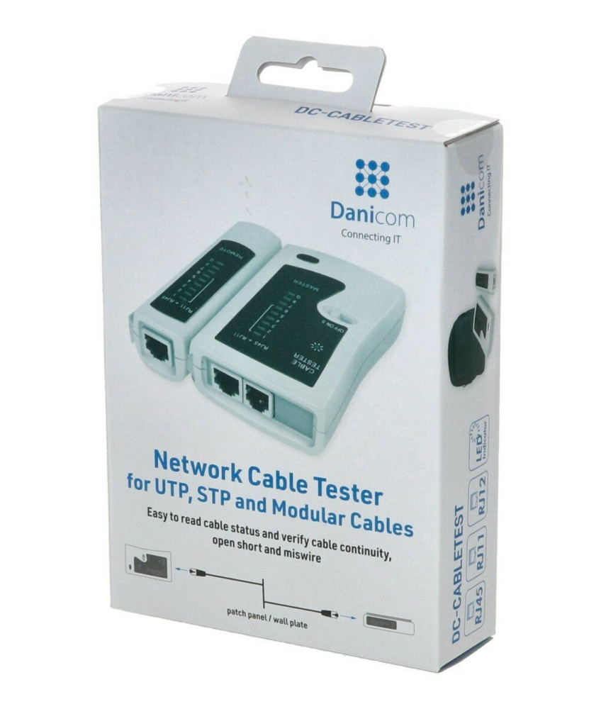 Netzwerktester, RJ11 RJ12 RJ45 ISDN Leitungstester, Cat5 Cat6 Kabeltes