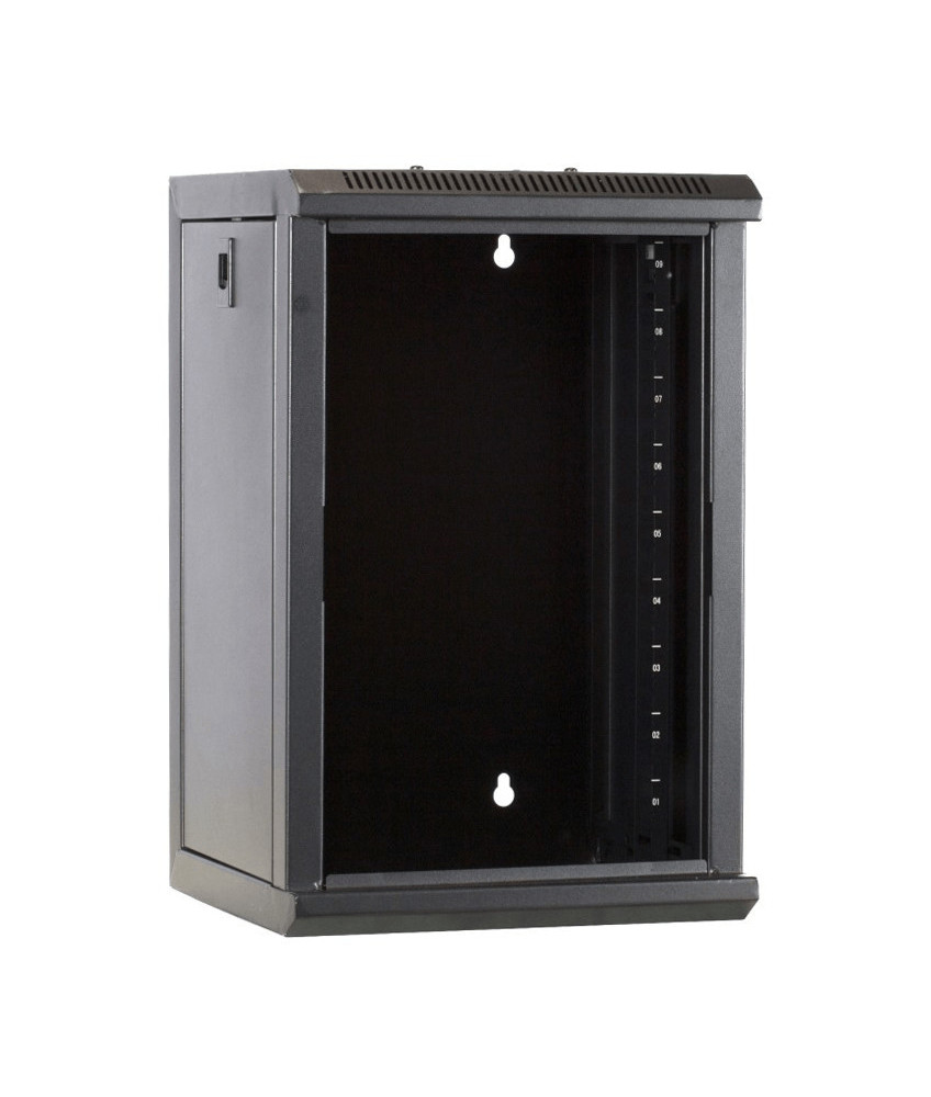 10 inch 9U server rack with glass door 312x310x486mm (WxDxH)