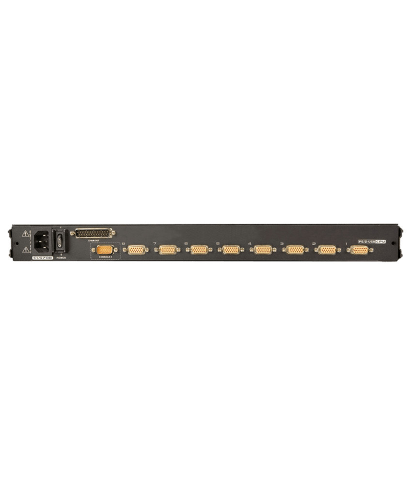 1U 17 inch KVM console with 8 port KVM switch x PS/2