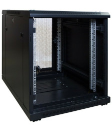12 HE, kleiner Serverschrank, mit perforierter Fronttür (BxTxH) 600 x