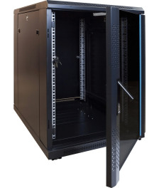 15 HE, kleiner Serverschrank, mit Glastür (BxTxH) 600 x 800 x 860mm