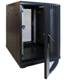 15 HE, kleiner Serverschrank, mit perforierter Fronttür (BxTxH) 600 x