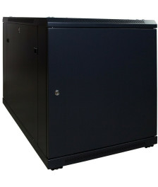 12 HE, kleiner Serverschrank, mit Glastür (BxTxH) 600 x 1000 x 720 mm