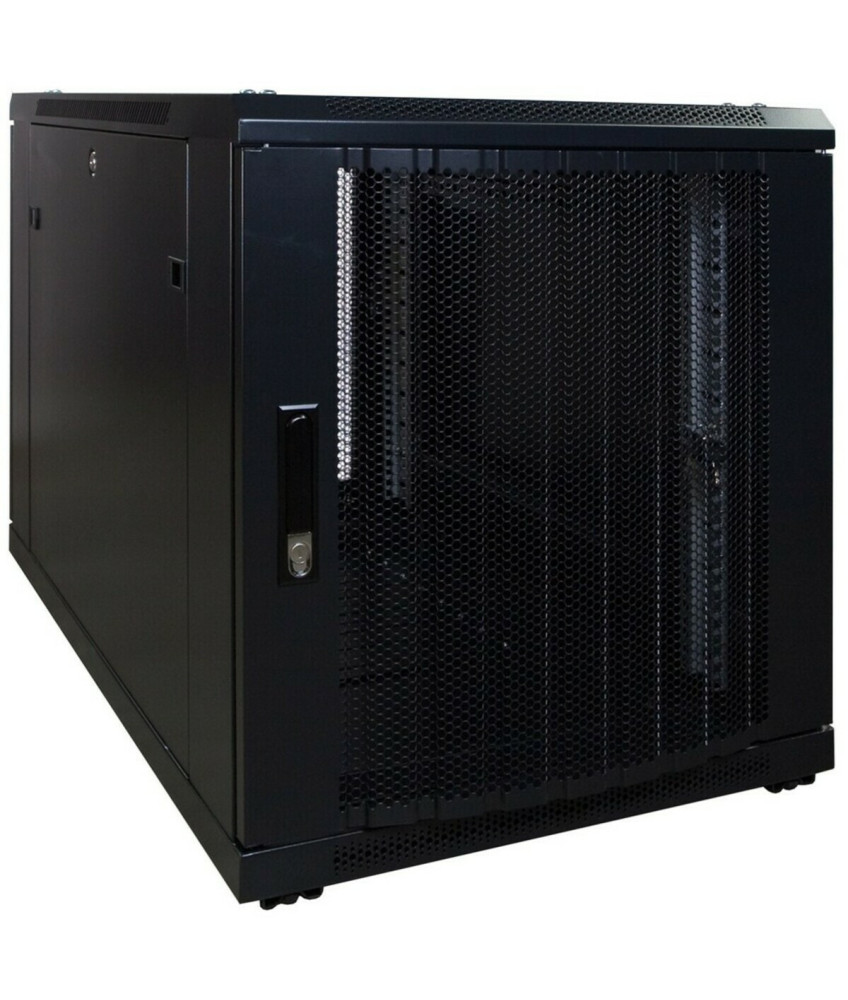 12U mini server rack with perforated door 600x1000x720mm (WxDxH)