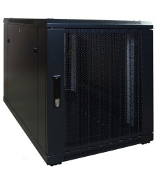 12 HE, kleiner Serverschrank, mit perforierter Fronttür (BxTxH) 600 x