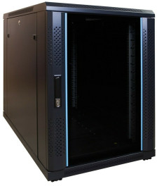 15U mini server rack with glass door 600x1000x860mm (WxDxH)