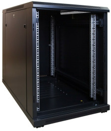 15U mini server rack with glass door 600x1000x860mm (WxDxH)