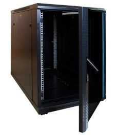 15U mini server rack with glass door 600x1000x860mm (WxDxH)