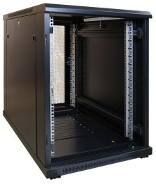 15 HE, kleiner Serverschrank, mit perforierter Fronttür (BxTxH) 600 x