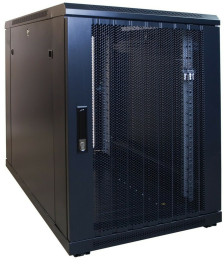 15 HE, kleiner Serverschrank, mit perforierter Fronttür (BxTxH) 600 x