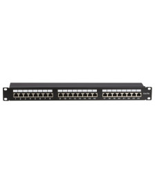 Patchpanel 19" CAT 5e FTP - 24 ports