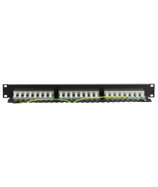 Patchpanel 19" CAT 5e FTP - 24 ports