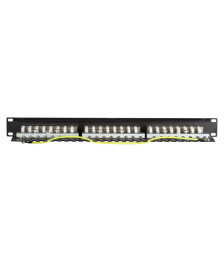 Patchpanel 19" CAT6 FTP - 24 ports