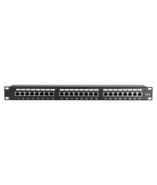 Patchpanel 19" CAT6 FTP - 24 ports