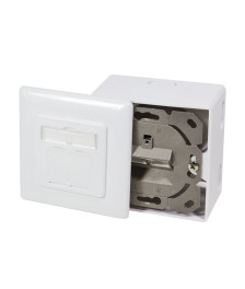 CAT5e UTP / STP opbouwdoos, wit