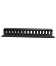 2U 19 inch metal cable tray with sliding cover