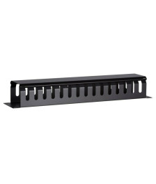2U 19 inch metal cable tray with sliding cover