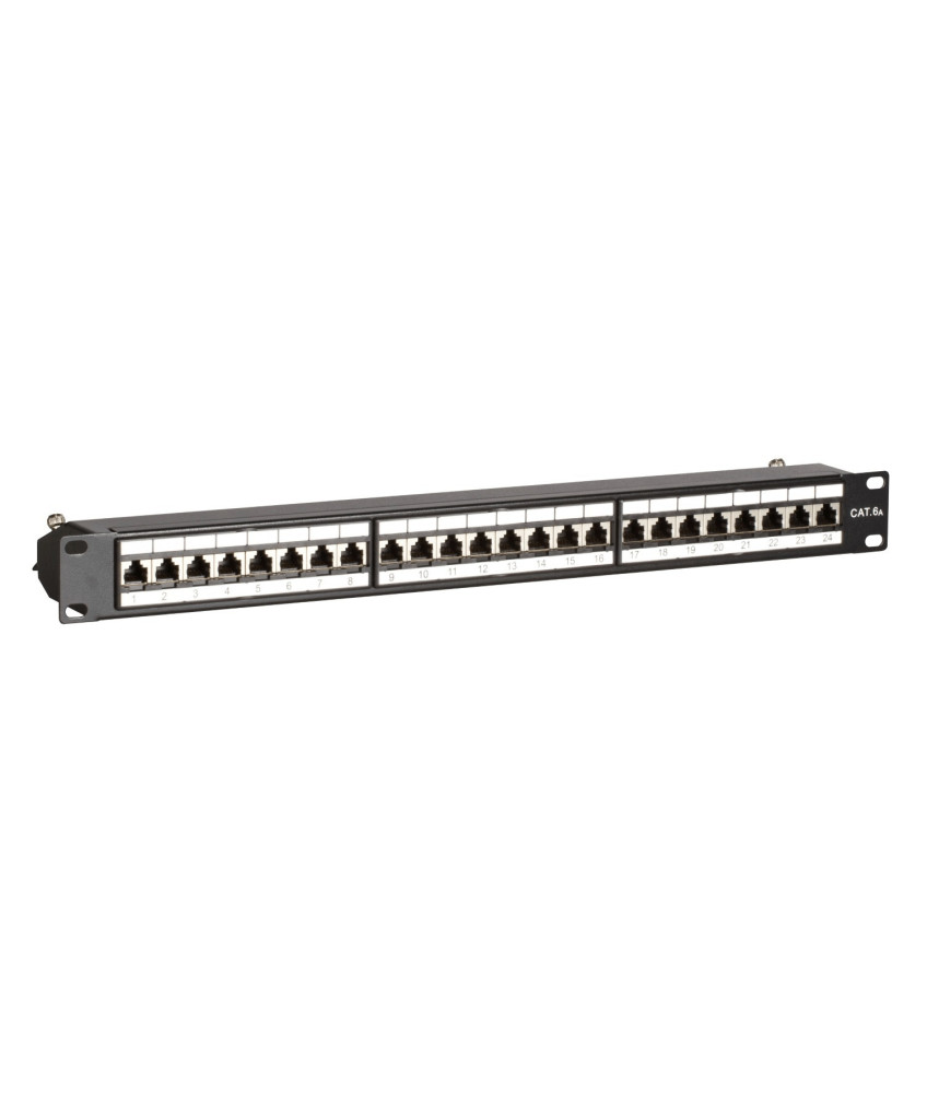 Patchpanel 19" CAT 6a STP - 24 ports