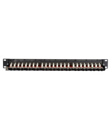 CAT6a STP patch panel - 24 ports