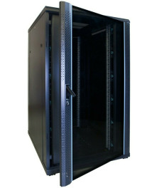 27 HE 19” Serverschrank, mit Glastür (BxTxH) 800 x 1000 x 1400mm