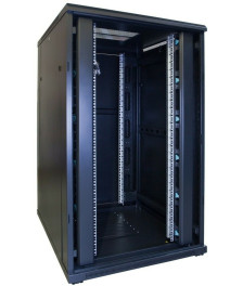 27 HE 19” Serverschrank, mit Glastür (BxTxH) 800 x 1000 x 1400mm