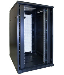 27 HE 19” Serverschrank, mit perforierter Fronttür (BxTxH) 800 x 1000