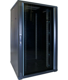 27U server rack with glass door 800x800x1400mm (WxDxH)