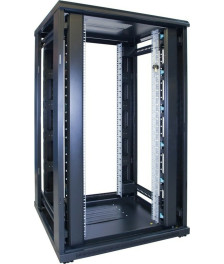 27U server rack with glass door 800x800x1400mm (WxDxH)