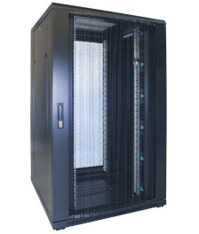 27 HE 19” Serverschrank, mit perforierter Fronttür (BxTxH) 800 x 800 x