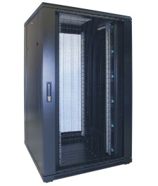 27 HE 19” Serverschrank, mit perforierter Fronttür (BxTxH) 800 x 800 x