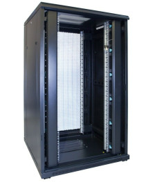 27 HE 19” Serverschrank, mit perforierter Fronttür (BxTxH) 800 x 800 x