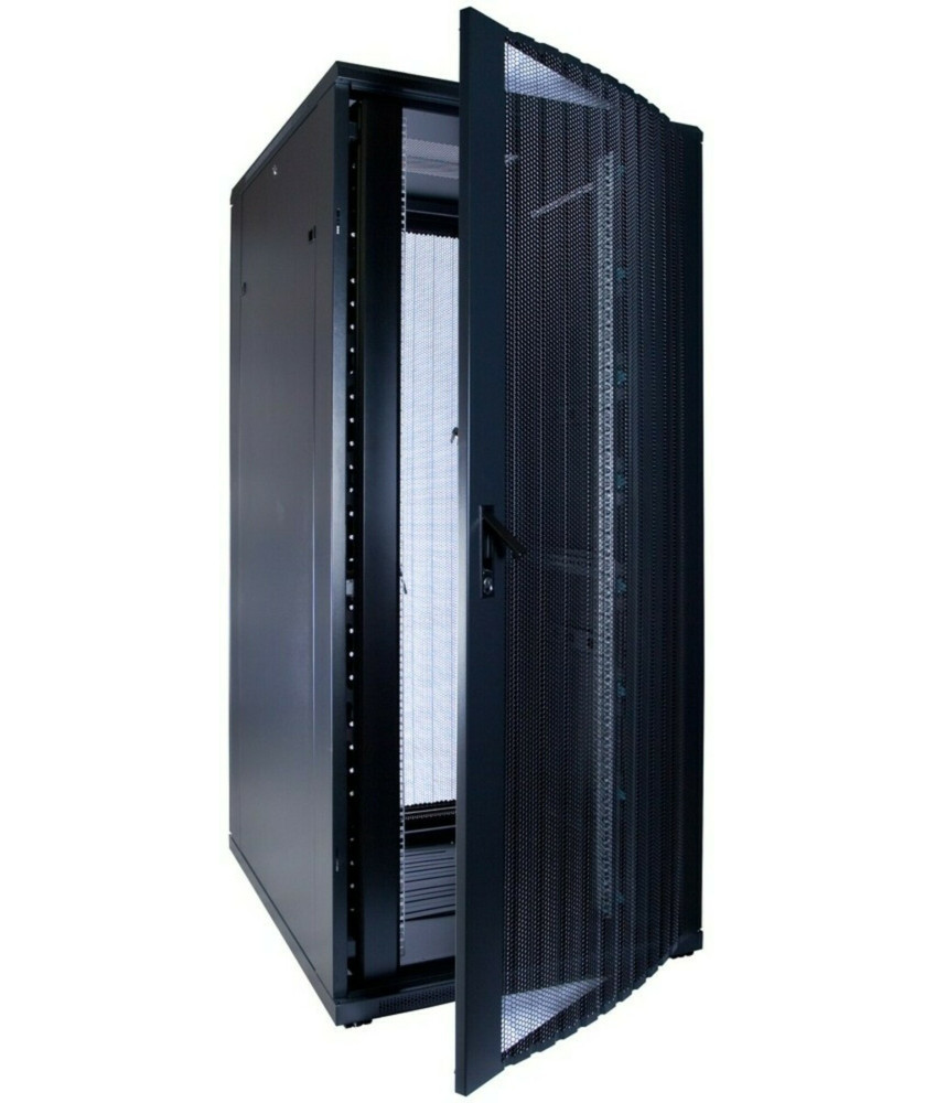 37U server rack with perforated door 800x1000x1800mm (WxDxH)