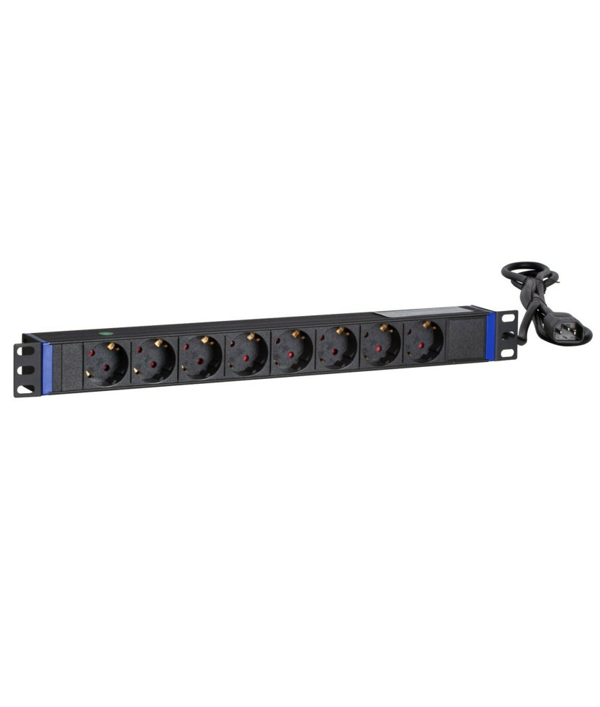 19 inch 8 way power strip with C14 plug