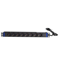 19 inch 8 way power strip with C14 plug
