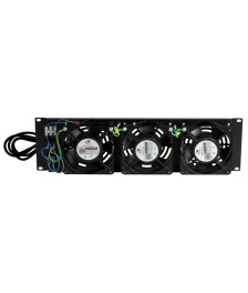 Fan set with 3 fans, suitable for installation between struts - 3U