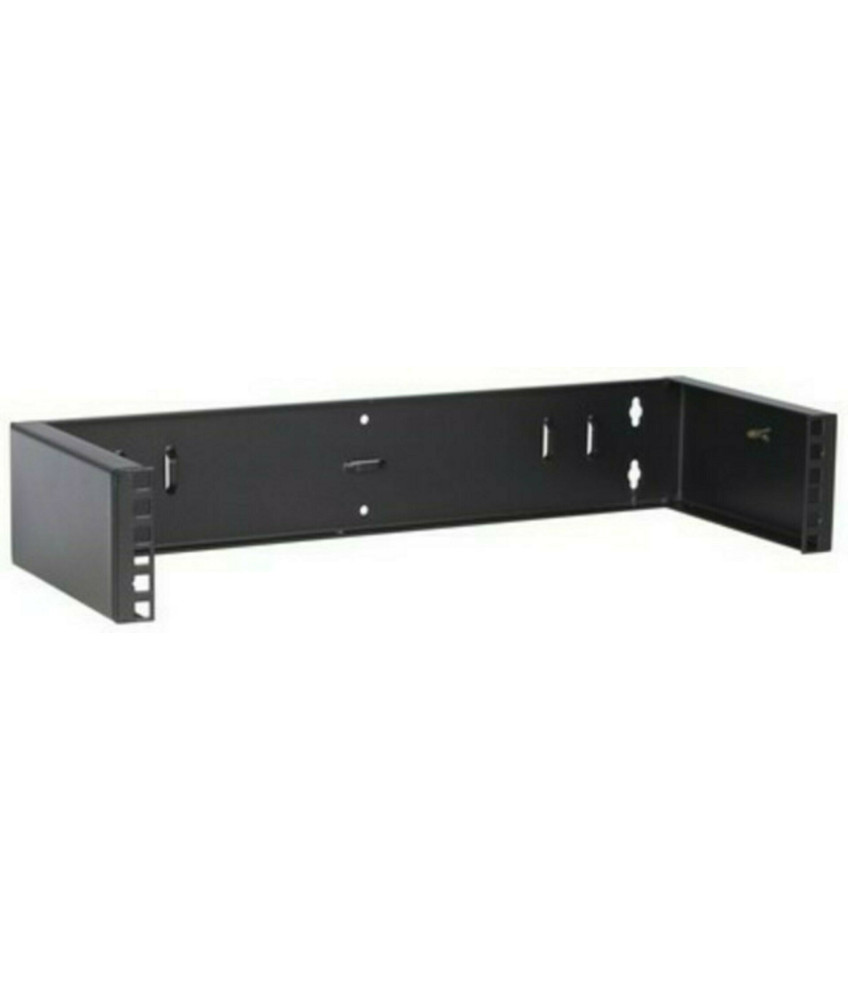 2 HE, 19” Montagerahmen für Wandbefestigungen ohne Schaniere - 180mm T