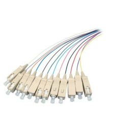 OM4 fibre optic pigtail coloured set SC - 12 pieces