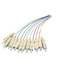 OM3 fibre optic pigtail coloured set SC - 12 pieces