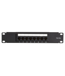 Patchpanel 10”, 8-fach UTP Patchpanel CAT 5e
