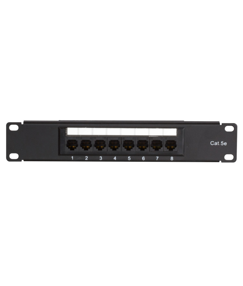Patchpanel 10”, 8-fach UTP Patchpanel CAT 5e