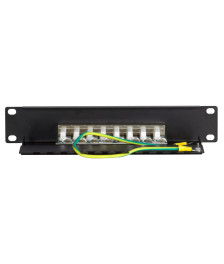10 Inch CAT5e FTP patch panel - 8 ports