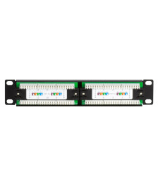 Patchpanel 10”, 12-fach UTP Patchpanel CAT 5e