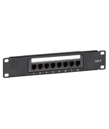 Patchpanel 10”, 8-fach UTP Patchpanel CAT 6