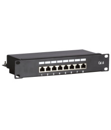 10 Inch CAT6 FTP patch panel - 8 ports