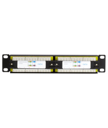 10 Inch CAT6 UTP patch panel - 12 ports