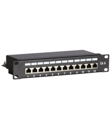 10 Inch CAT6 FTP patch panel - 12 ports