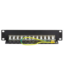 10 Inch CAT6 FTP patch panel - 12 ports