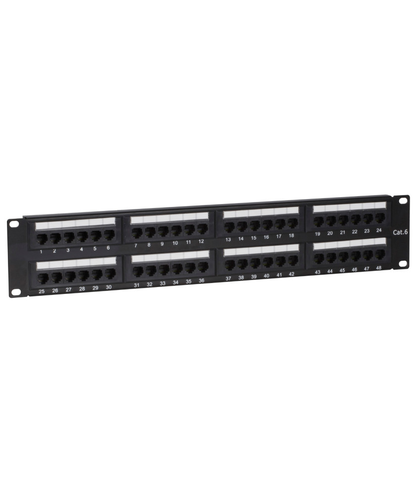 CAT6 UTP patch panel - 48 ports