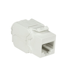 CAT6a UTP Keystone Netzwerkstecker - Toolless - Weiß